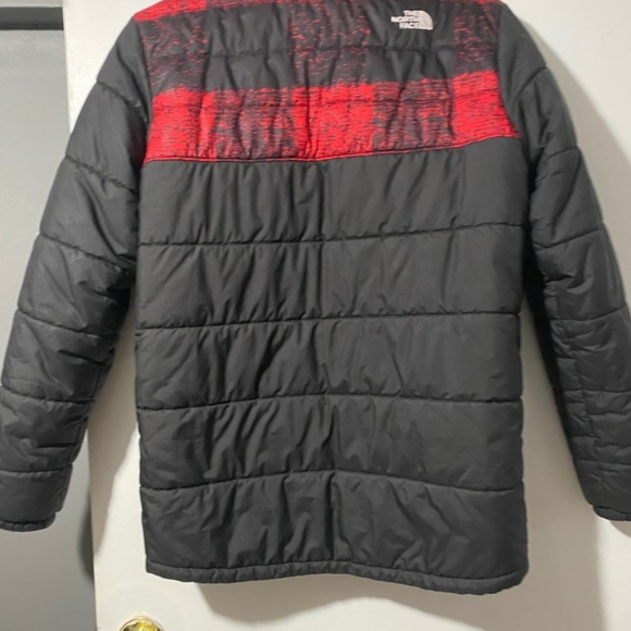 Boys North Face reversable jacket.interior fleece including sleeves.size xl - Picture 2 of 5